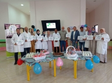 من حفل تسليم الشهادات للمشاركين في الدورة التدريبية التي نظمتها المنظمة العربية لمترجمي لغة الاشارة "صلة" بالتعاون مع جمعية للا اسماء في مدينة وجدة المغربية ،، اشرف على الدورة عضو مجلس الإدارة الزميل الأخضر ارزيني.